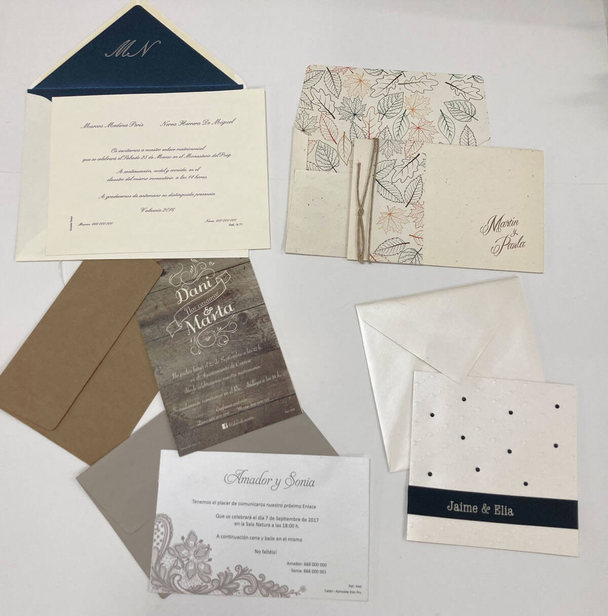 tarjetas boda impresion